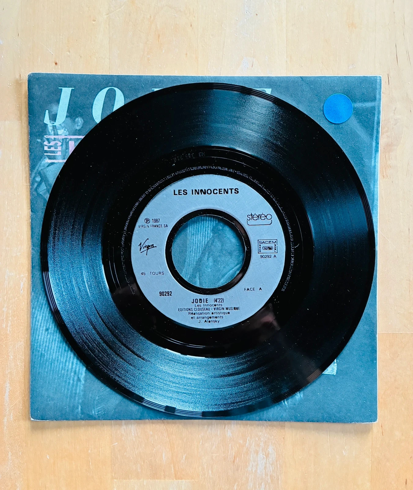 Vinylplaat 45T Les Innocents Jodie. – photo 3